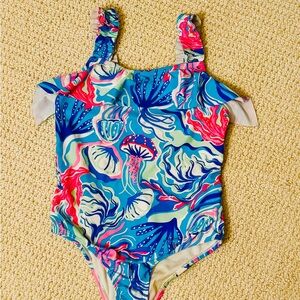Tommy Bahama Kids Blue and Pink One Piece